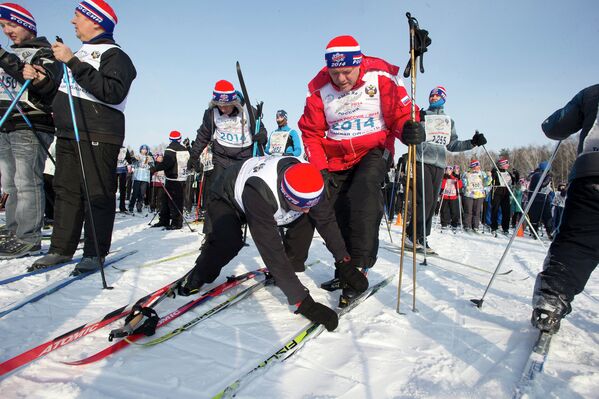 Навострили лыжи: в Томске состоялись гонки Лыжня России-2014