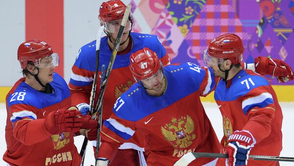 Хоккеисты сборной России на Играх в Сочи