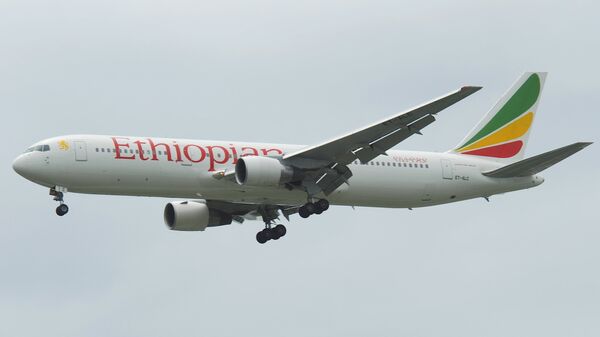 Лайнер Boeing 767-300 авиакомпании Ethiopian Airlines 