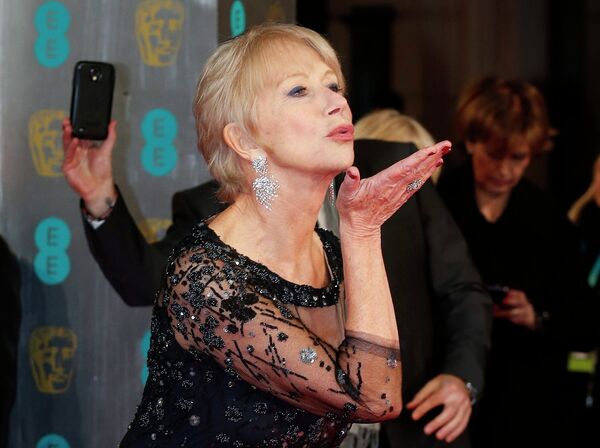 Актриса Хелен Миррен на церемонии вручения премии BAFTA