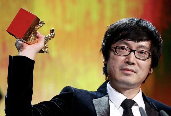 Китайский режиссер Йинан Дяо во время церемонии награждения победителей 64-го Берлинале