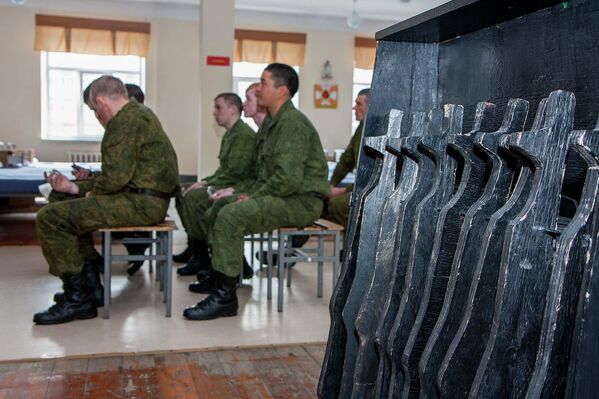 В расположении роты десантников новосибирского спецназа