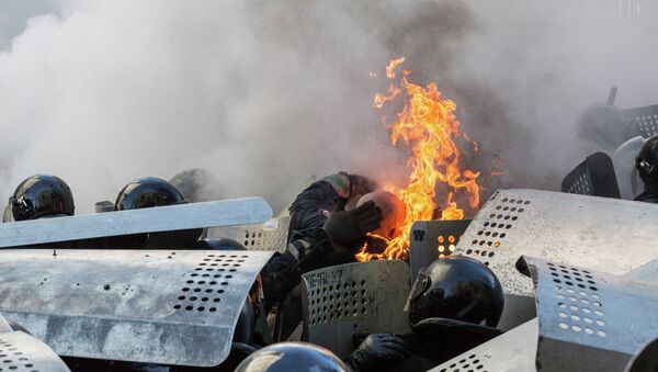 Беспорядки возле здания Верховной рады в Киеве