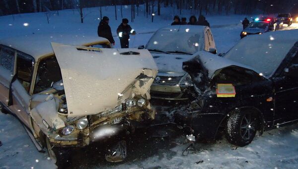 Авария на трассе Томск-Мариинск, событийное фото