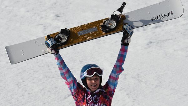 Российская сноубордистка Алена Заварзина. Архивное фото