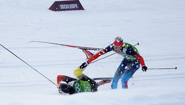 Олимпиада 2014. Лыжные гонки. Мужчины. Фото с места события