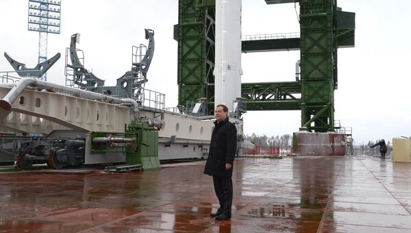 Рабочая поездка Д.Медведева в город Мирный. Фото с места события