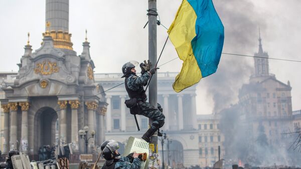 На площади Независимости в Киеве. Архивное фото