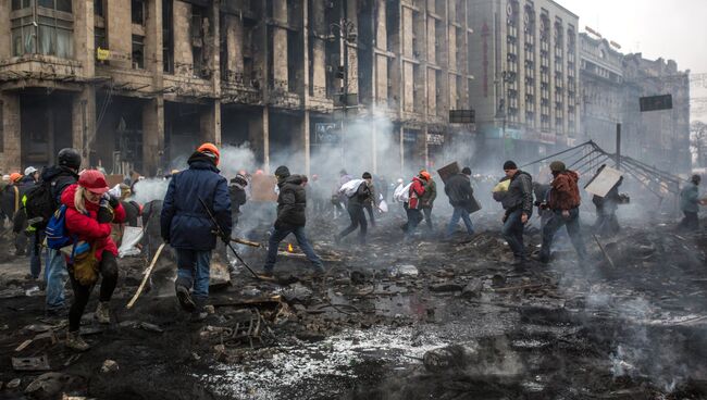 Столкновения на Майдане. Архивное фото