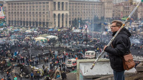 Во время беспорядков в Киеве. Архивное фото