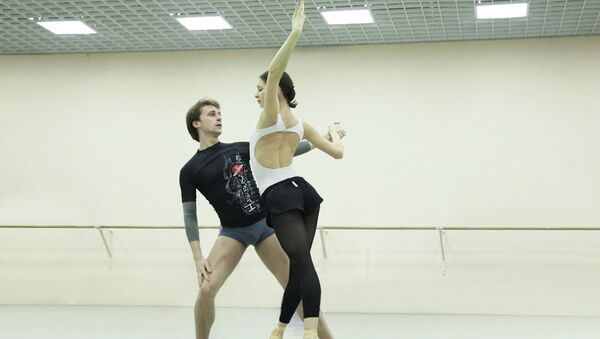 Репетиция балета Инфра в Мариинском театре