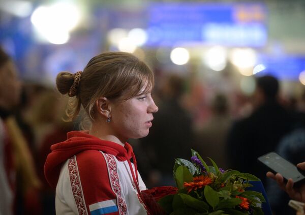 Серебряный призер Олимпийских игр в скоростном беге на коньках Ольга Фаткулина