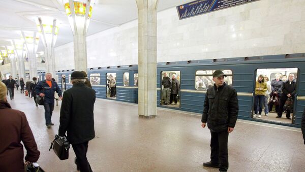 Станция Октябрьская в Минске, архивное фото