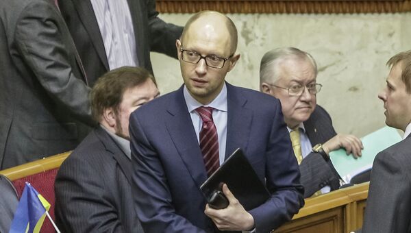 Лидер партии Батькивщина, кандидат на пост премьер-министра Украины Арсений Яценюк