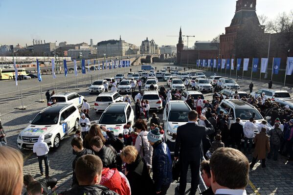 Вручение автомобилей призерам Олимпийских игр в Сочи