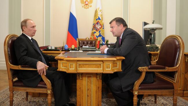 Встреча Владимира Путина с Андреем Бокаревым