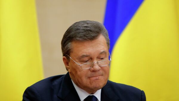 Виктор Янукович на пресс-конференции в Ростове-на-Дону. Архивное фото