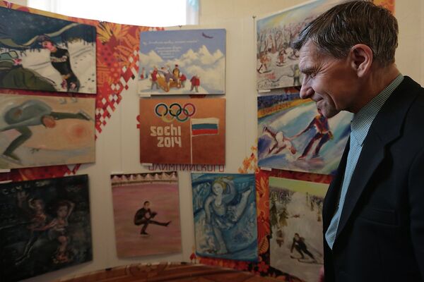 Открытие выставки новых работ группы Митьки, посвященных Олимпиаде в Сочи