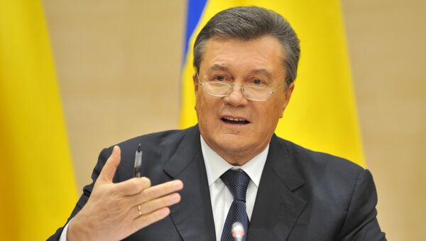 Отстраненный от должности президента Украины Виктор Янукович. Архивное фото
