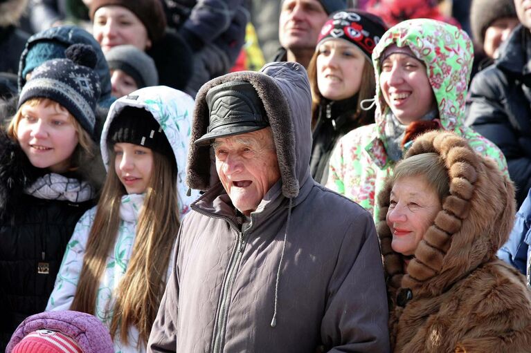 Празднование Масленицы в Новосибирске