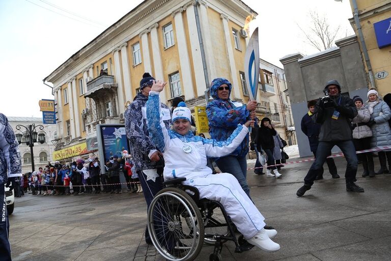 Эстафета паралимпийского огня в Самаре