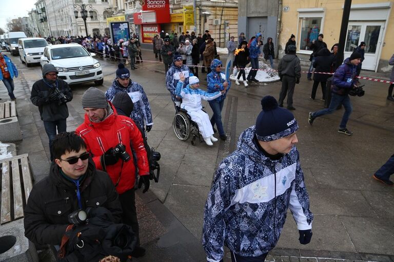 Эстафета паралимпийского огня в Самаре