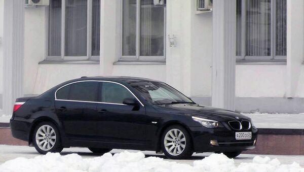 Автомобиль BMW 525i, от которого отказались депутаты городского совета Красноярска. Архивное фото.