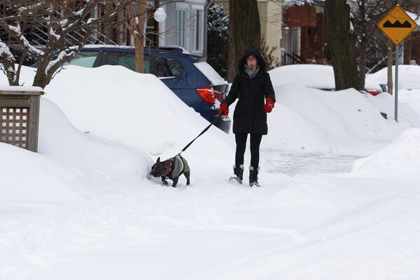 Последствия снегопада в Торонто, Канада
