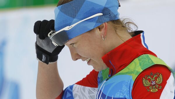 Российская биатлонистка Анна Миленина (Бурмистрова)