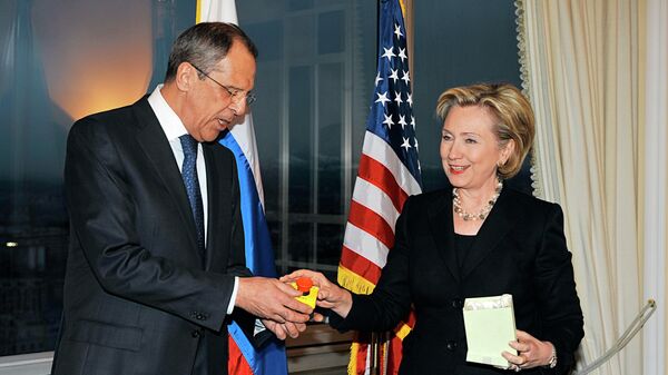 Встреча глав внешнеполитических ведомств России и США Сергея Лаврова и Хиллари Клинтон в Женеве