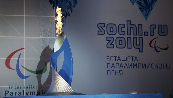 Чаша паралимпийского огня в Сочи, архивное фото