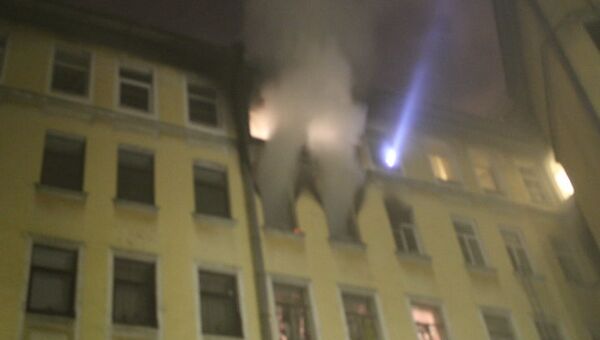 Пожар в коммунальной квартире на улице Херсонская в Петербурге