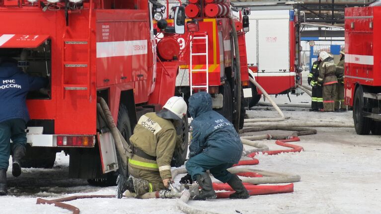 Взрыв на заводе в Омске