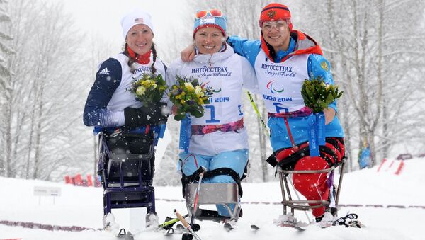 Татьяна Макфадден (США) - серебряная медаль, Мариан Мартинсен (Норвегия) - золотая медаль, Марта Зайнуллина (Россия) - бронзовая медаль