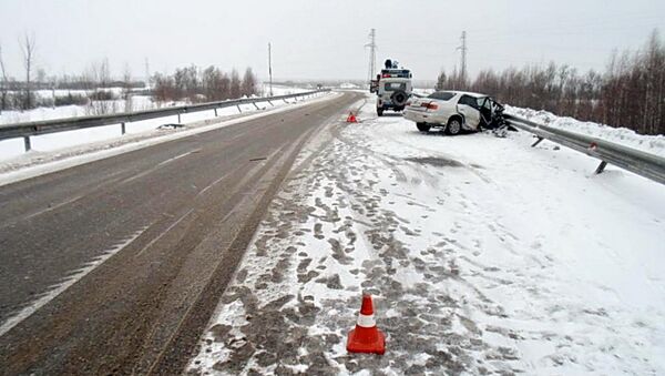 ДТП на трассе в Томской области, событийное фото