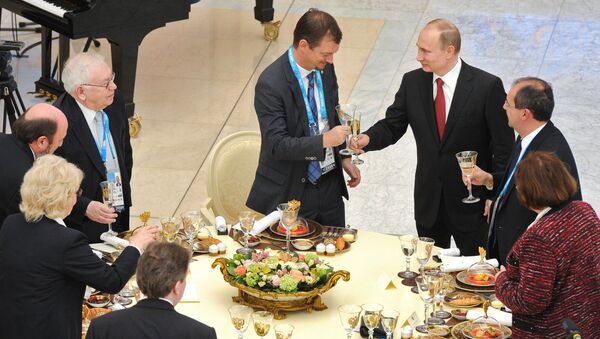 Встреча В.Путина с руководителями Национальных паралимпийских комитетов. Фото с места события