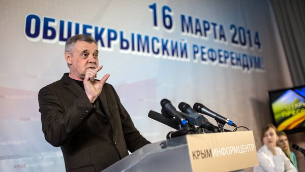 Глава ИК по проведению референдума о статусе Крыма Михаил Малышев дал пресс-конференцию