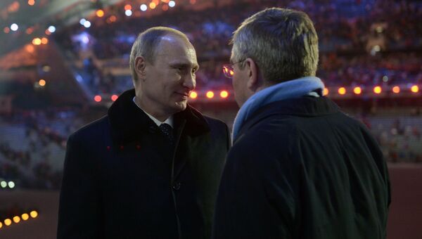 В.Путин на церемонии открытия XI зимних Паралимпийских игр в Сочи