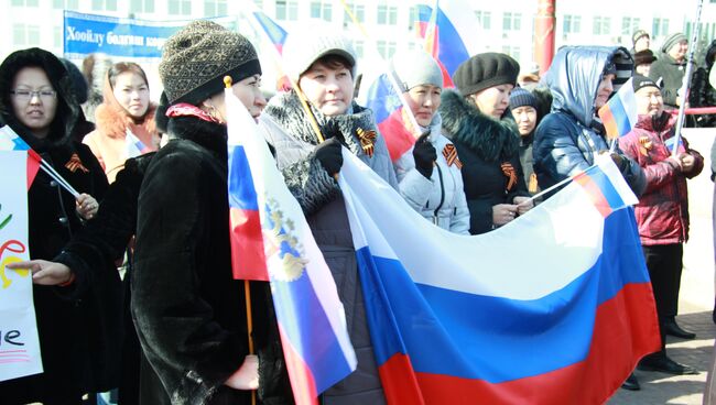 Митинги в регионах в поддержку Крыма