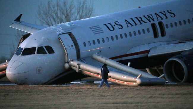 Авария самолета US Airways в Филадельфии