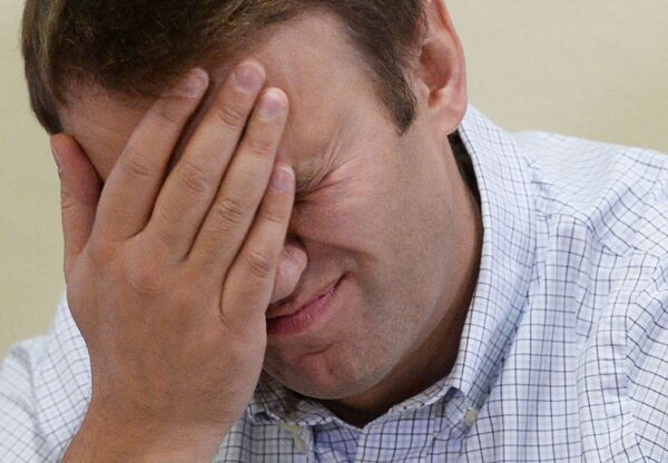 Оппозиционный политик Алексей Навальный Оппозиционный политик Алексей Навальный