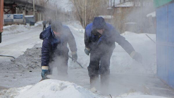 Прочистка ливневой канализации в Томске, событийное фото