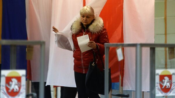 Референдум о статусе Крыма в Симферополе. Фото с места события