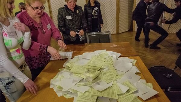 Подсчет голосов по итогам референдума о статусе Крыма