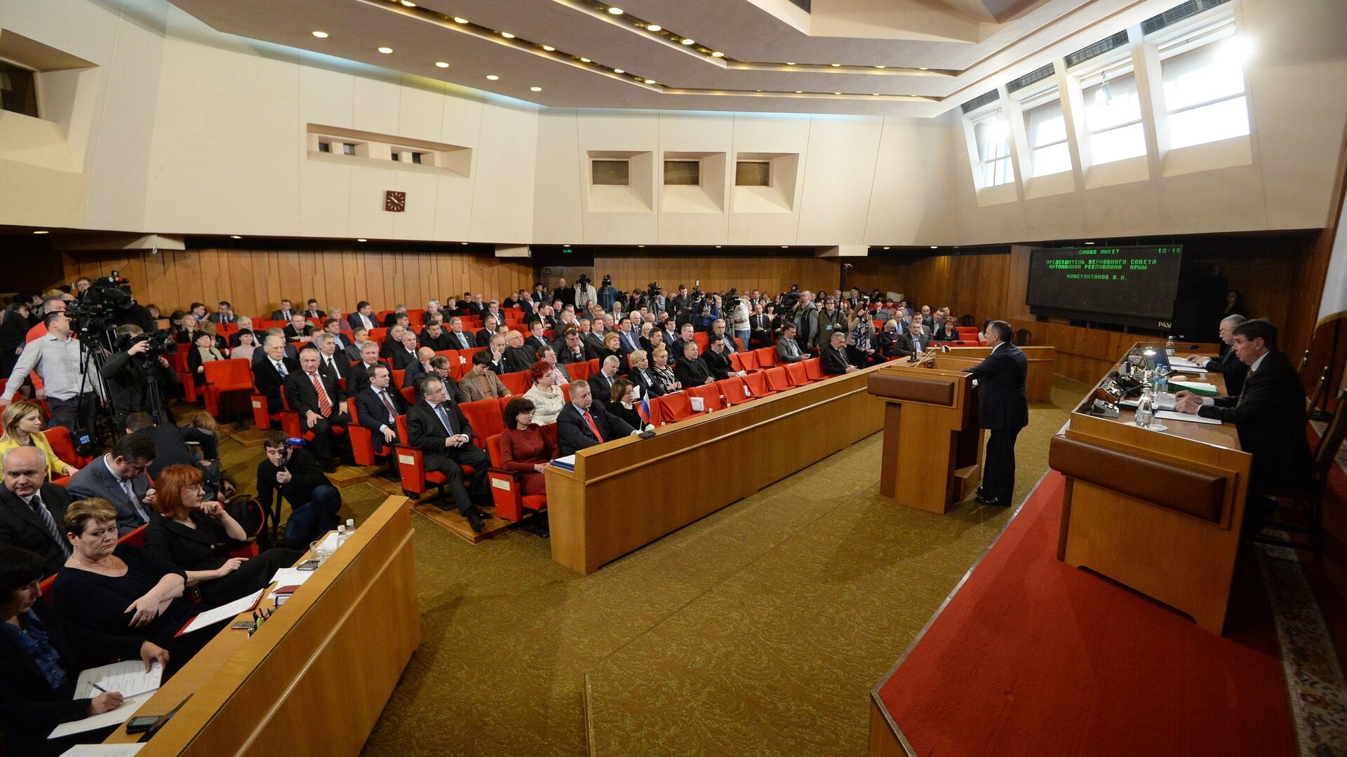 Депутаты парламента Крыма приняли решение о независимости автономии - РИА Новости, 1920, 24.02.2025