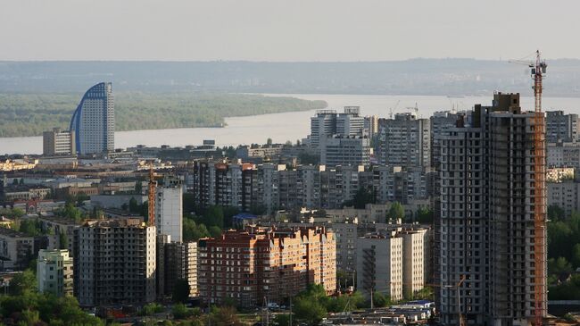 Виды Волгоград река Волга высотки новостройки жилье жилые дома