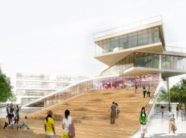 Проект культурного центра в Дании, элементы которого можно спонтанно менять
