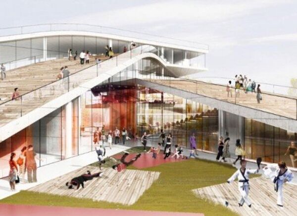 Проект культурного центра в Дании, элементы которого можно спонтанно менять