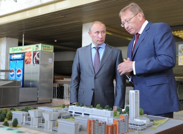 Премьер-министр РФ В.Путин посетил государственного строительного университета (МГСУ)