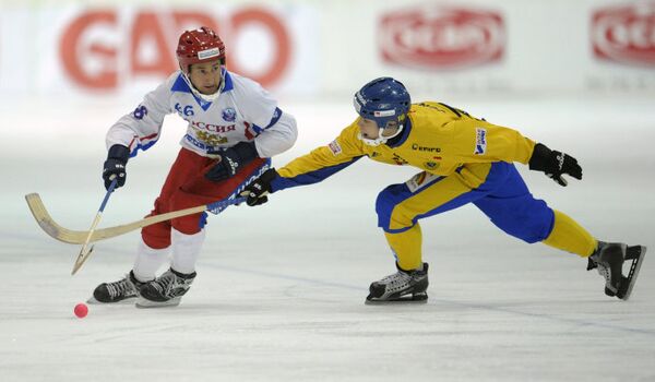 Чемпионат мира по хоккею с мячом Россия - Швеция 5:6